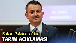 Bakan Pakdemirli'den tarım açıklaması!