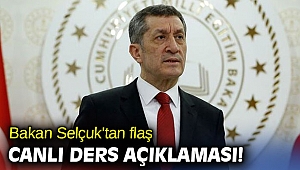 Bakan Selçuk'tan flaş canlı ders açıklaması!