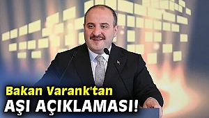 Bakan Varank'tan aşı açıklaması!