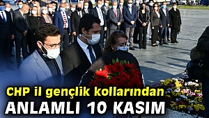 CHP İl Gençlik kollarından anlamlı 10 Kasım