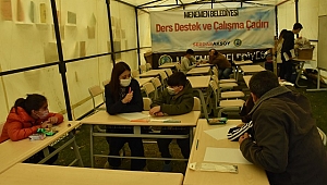 Ders Destek ve Çalışma Çadırı eğitime başladı