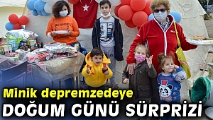 İzmir Büyükşehir'den minik depremzedeye doğum günü sürprizi