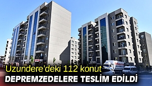 İzmir'de 112 konut depremzedelere teslim edildi