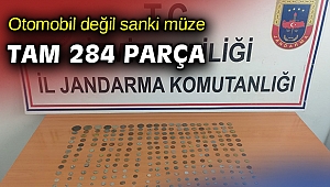İzmir'de bir otomobilde 284 tarihi eser ele geçirildi