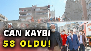 İzmir'de can kaybı 55'e yükseldi