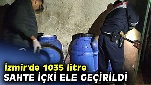 İzmir'de sahte içki operasyonu!