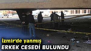 İzmir'de yanmış erkek cesedi bulundu