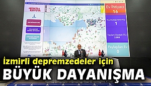 İzmirli depremzedeler için büyük dayanışma
