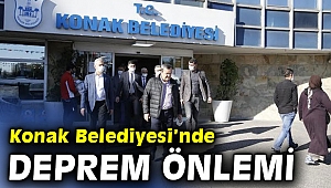 Konak Belediyesi hizmet binasında önlem alınıyor