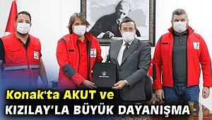 Konak'ta AKUT ve Kızılay’la büyük dayanışma