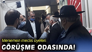 Menemen meclis üyeleri görüşme odasında