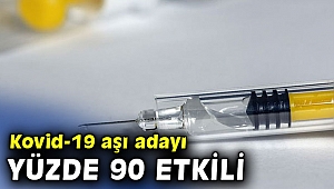 Pfizer ve BioNTech'in Kovid-19 aşı adayı yüzde 90 etkili