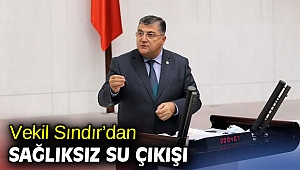 Sındır, 'Vatandaşların yarıya yakını arıtmasız ve sağlıksız suya erişiyor'