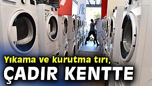 Yıkama ve kurutma tırı, çadır kentte
