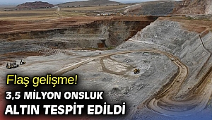 3,5 milyon onsluk altın tespit edildi