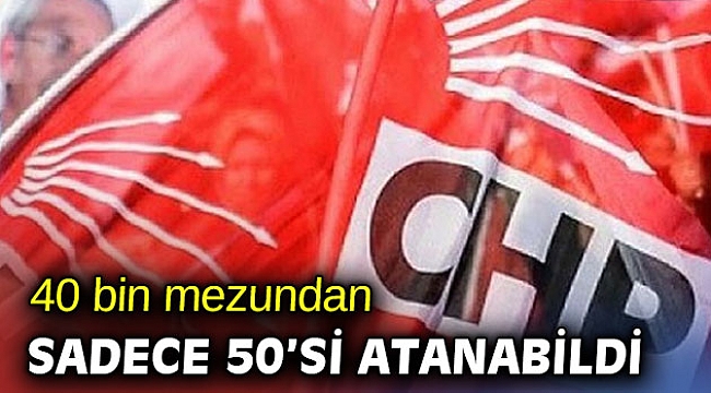 40 bin mezundan sadece 50’si atanabildi