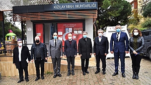  Başkan İduğ, muhtarları ziyaret etti