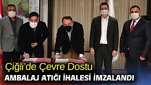 Çiğli’de Çevre Dostu Ambalaj Atığı İhalesi İmzalandı