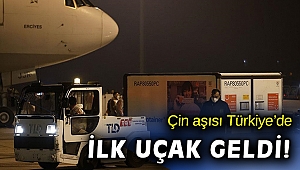 Çin'den sipariş edilen Kovid-19 aşıları Türkiye'ye geldi