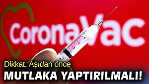 Dikkat: Aşıdan önce mutlaka yaptırılmalı!