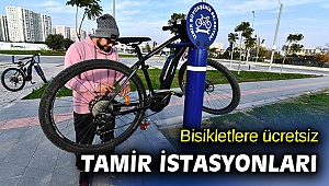 İzmir’de bisikletler için ücretsiz tamir istasyonları kuruldu