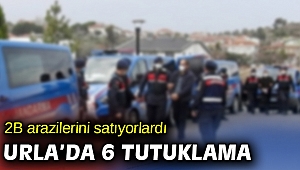 İzmir'de Hazine arazilerini kanuna aykırı şekilde satmaya çalışan 6 kişi tutuklandı