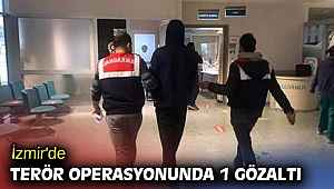 İzmir'de terör operasyonunda 1 gözaltı