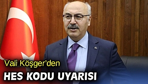 İzmir Valisi Köşger'den 