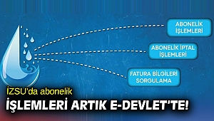 İZSU’da abonelik işlemleri artık e-Devlet’te!