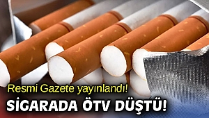 Resmi Gazete yayınlandı! Sigarada ÖTV düştü!