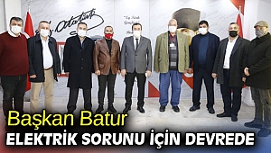 Başkan Batur, elektrik sorunu için devrede