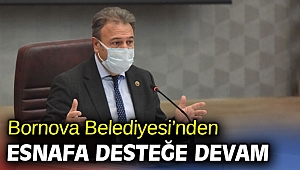 Bornova Belediyesi’nden esnafa desteğe devam 