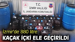 İzmir'de 880 litre kaçak içki ele geçirildi