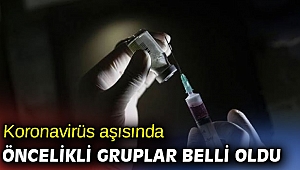 Koronavirüs aşısında öncelikli meslek grupları belli oldu
