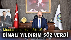 Menemen Başkanvekili Pehlivan'a 'Binali Yıldırım' sürprizi