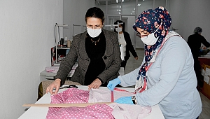 Pandeminin kadın kahramanları kuşadası’nın maske ihtiyacını giderdi