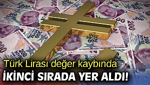 Türk Lirası değer kaybında ikinci sırada yer aldı! 