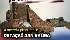 4 metrelik piton derisi: Ortaçağ'dan kalma