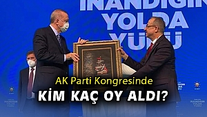 Ak Parti Kongresi'nde kim kaç oy aldı?