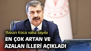 Bakan Koca vaka sayısı en çok artan ve azalan illeri açıkladı