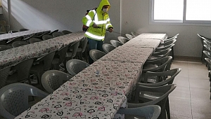 Bergama’da cami ve cem evleri dezenfekte ediliyor, temizleniyor