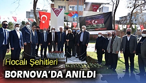 Bornova'da Hocalı Şehitleri anıldı