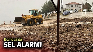 Bornova’da sel alarmı