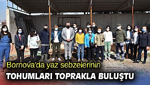 Bornova'da yaz sebzelerinin tohumları toprakla buluştu