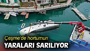 Çeşme'de hortumun yaraları sarılıyor