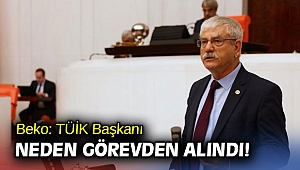 CHP'li Beko: TÜİK Başkanı Neden Görevden Alındı!