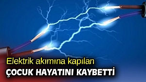 Elektrik akımına kapılan çocuk hayatını kaybetti