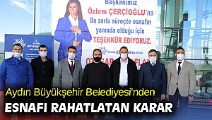 Esnaftan 'Kara gün dostu Özlem Çerçioğlu'na teşekkür