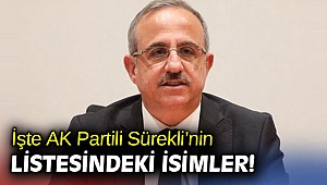 İşte AK Partili Sürekli’nin listesindeki isimler!
