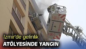İzmir'de gelinlik atölyesinde yangın